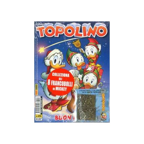 TOPOLINO CON FRANCOBOLLI n. 3291