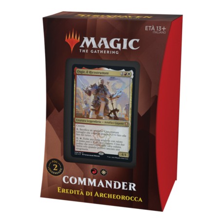 MAZZI DI MAGIC COMMANDER EREDITA’ DI ARCHEOROCCA ROSSO HASBRO WIZARDS