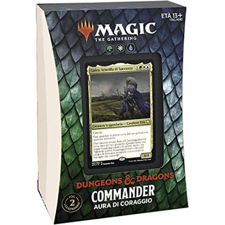 MAZZO MAGIC D e D COMMANDER AURA DI CORAGGIO HASBRO WIZARDS