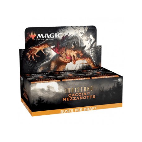 BUSTE MAGIC INNISTRAD CACCIA DI MEZZANOTTE BOX HASBRO WIZARDS
