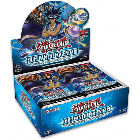 BUSTE YU GI OH DUELLANTI LEGGENDARI DEUELLI DELLE PROFONDITA' BOX KONAMI CORPORATION UPPER DECK
