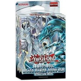 MAZZO YU GI OH SAGA DEL DRAGO BIANCO OCCHI BLU KONAMI CORPORATION UPPER DECK