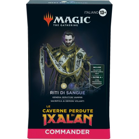 MAZZO COMMANDER CAVERNE PERDUTE IXALAN RITI DI SANGUE HASBRO WIZARDS
