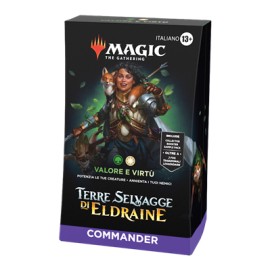 MAZZO COMMANDER TERRE SELVAGGE DI ELDRAINE VALORE E VIRTU' HASBRO WIZARDS