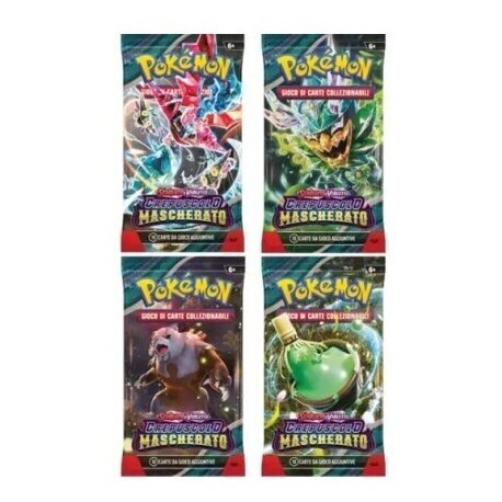 BUSTE POKEMON SCARLATO E VIOLETTO CREPUSCOLO MASCHERATO POKèMON COMPANY