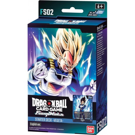 MAZZO DRAGON BALL CARD GAME FUSION WORLD VEGETA FS02 BANDAI