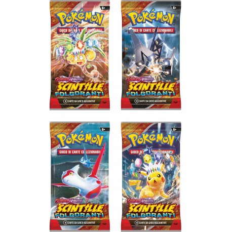 BUSTE POKEMIN SCARLATO E VIOLETTO SCINTILLE FOLGORANTI POKèMON COMPANY