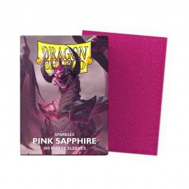 BUSTINE PROTEGGI CARD MAGIC 100 PEZZI PINK SAPPHIRE MATTE DRAGON SHIELD