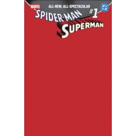 SPIDER MAN SUPERMAN VARIANT RED BLANK n. 1