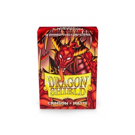 BUSTE PROTEGGI CARD YUGIOH 60 PEZZI RED CRIMSON DRAGON SHIELD