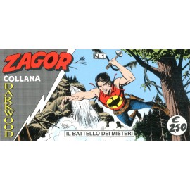 ZAGOR COLLANA DARKWOOD STRISCE BATTELLO DEI MISTERI n. 1